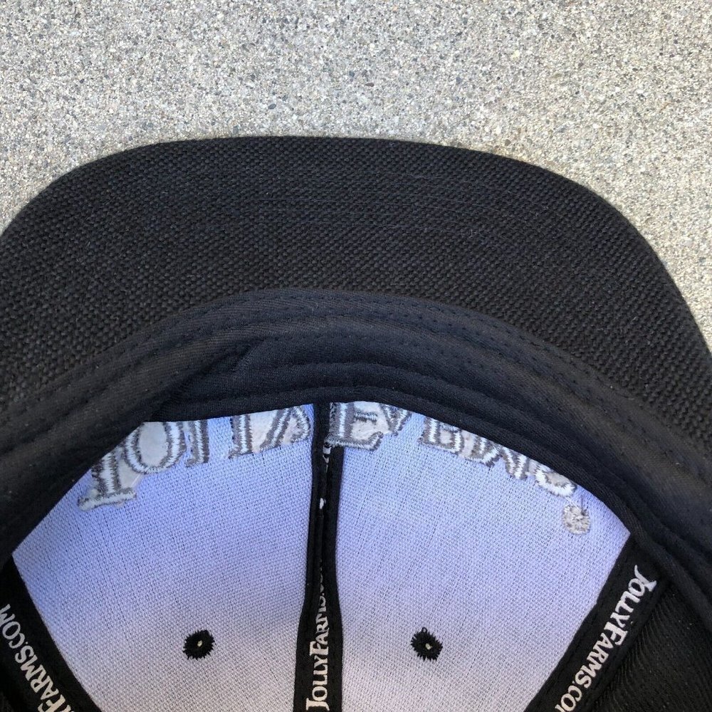 JOLLY FARMS 100% Hemp Snapback Hat Men's Black Adjustable Cap California​​​​​ - Picture 4 of 6